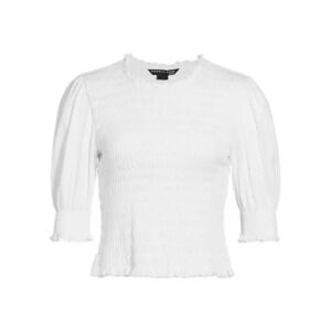 Veronica Beard 'Langston' White Puff Sleeve Top Size XS